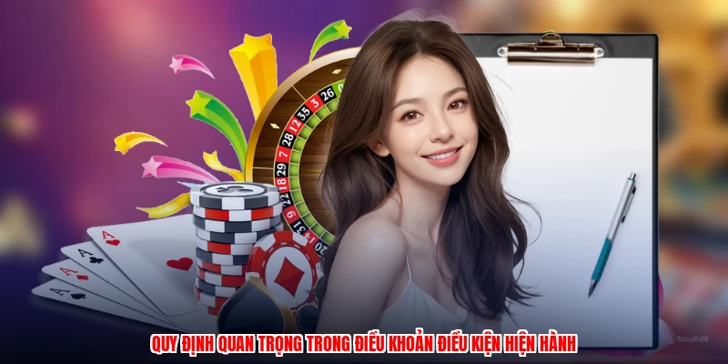Quy định quan trọng trong điều khoản điều kiện hiện hành